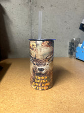 Load image into Gallery viewer, Camo bucks dirt and trucks sippy tumbler kids 12oz