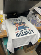 Load image into Gallery viewer, Vote Hillbilly and outlaw Tee Trump Vance 2024 political t shirts Adult unisex