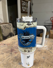 Load image into Gallery viewer, Harry Potter 40oz with handle Gryffindor, Ravenclaw or other houses tumbler can be personalized - Knot In Your House
