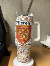 Load image into Gallery viewer, Harry Potter 40oz with handle Gryffindor, Ravenclaw or other houses tumbler can be personalized - Knot In Your House