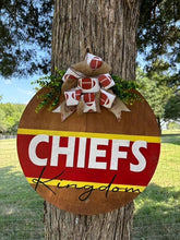 Load image into Gallery viewer, Chiefs Kingdom Door Hanger 21"