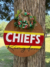 Load image into Gallery viewer, Chiefs Kingdom Door Hanger 21"