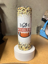 Load image into Gallery viewer, Arizona Cardinals 20oz Tumbler - Leopard Print Design