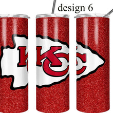 Load image into Gallery viewer, Chiefs football tumblers 20oz stainless steel - Knot In Your House

