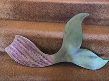Load image into Gallery viewer, Engraved mermaid tail wood signs - custom - Knot In Your House