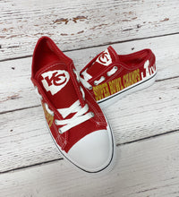 Load image into Gallery viewer, Personalized Wedding Shoes White Canvas Shoes - Knot In Your House