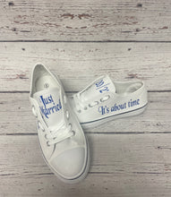 Load image into Gallery viewer, Personalized Canvas Wedding Shoes - Knot In Your House