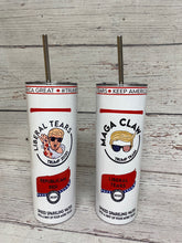 Load image into Gallery viewer, Political Humor Gift Custom Trump Tumbler Cup Stainless Steel Skinny Liberal Tears - Knot In Your House