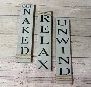 Farmhouse Bathroom Signs - Knot In Your House
