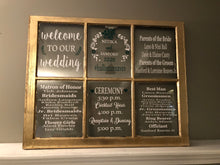 Load image into Gallery viewer, Wedding Program Window 6 Pane - Knot In Your House
