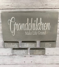 Load image into Gallery viewer, Grandkids Make Life Grand Personalized Wooden Sign - Knot In Your House
