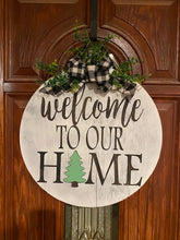 Load image into Gallery viewer, Welcome to our Home Interchangeable Holiday Door Sign - Knot In Your House