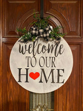 Load image into Gallery viewer, Welcome to our Home Interchangeable Holiday Door Sign - Knot In Your House
