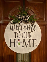 Load image into Gallery viewer, Welcome to our Home Interchangeable Holiday Door Sign - Knot In Your House