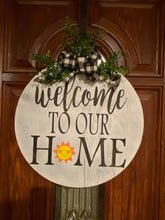 Load image into Gallery viewer, Welcome to our Home Interchangeable Holiday Door Sign - Knot In Your House