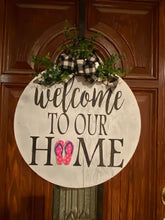 Load image into Gallery viewer, Welcome to our Home Interchangeable Holiday Door Sign - Knot In Your House
