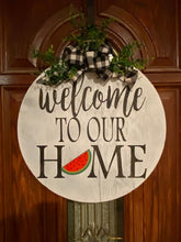 Load image into Gallery viewer, Welcome to our Home Interchangeable Holiday Door Sign - Knot In Your House