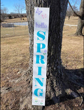 Load image into Gallery viewer, 5 Foot Tall Reversible Merry Christmas Give Thanks Front Porch Sign - Customizable - Knot In Your House