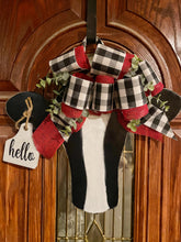 Load image into Gallery viewer, Cow Door Hanger Heifer Sign - Knot In Your House
