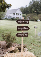 Load image into Gallery viewer, Wedding Arrow Directional Signs - Knot In Your House