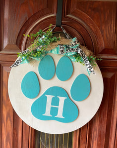 21” Round Front Door Hanger Wreath - Knot In Your House