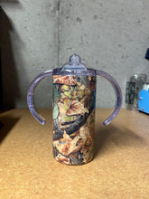 Load image into Gallery viewer, Camo bucks dirt and trucks sippy tumbler kids 12oz
