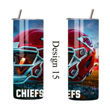 Load image into Gallery viewer, Chiefs football tumblers 20oz stainless steel
