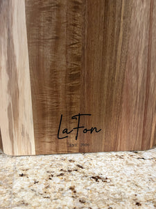 Personalized acacia wood cutting board with handle / charcuterie boards