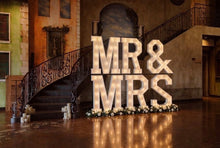 Load image into Gallery viewer, Mr &amp; Mrs Wedding Marquee Letter Rental Kansas City Metro area Marquee letter rental custom orders DEPOSIT  - Knot In Your House
