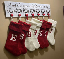 Load image into Gallery viewer, Grinch Stocking Holder Sign And the stockings were hung grinch hand can be personalized - Knot In Your House
