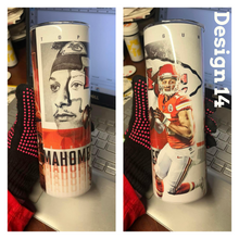 Load image into Gallery viewer, Chiefs football tumblers 20oz stainless steel
