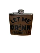 Load image into Gallery viewer, 6oz custom leather flasks
