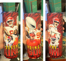 Load image into Gallery viewer, Chiefs football tumblers 20oz stainless steel
