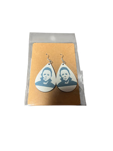 Halloween earrings horror movie classics Michael Myers , pennywise , scream, Freddy etc