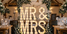 Load image into Gallery viewer, Mr &amp; Mrs Wedding Marquee Letter Rental Kansas City Metro area Marquee letter rental custom orders DEPOSIT  - Knot In Your House
