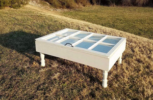 Military Display Table with Flag Holder