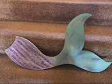 Load image into Gallery viewer, Engraved mermaid tail wood signs - custom - Knot In Your House
