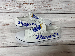 Personalized Wedding Shoes White Canvas Shoes - Knot In Your House