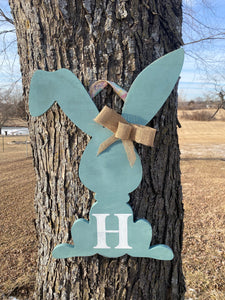 Spring Door Hanger Easter Bunny Wall Decor - Knot In Your House