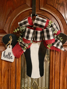 Cow Door Hanger Heifer Sign - Knot In Your House