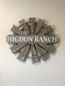 Engraved Wooden Windmill Sign - Knot In Your House