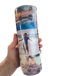 Personalized photo tumblers Collage Cup - Knot In Your House