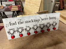 Load image into Gallery viewer, Reindeer Stocking Holder And The Stockings Were Hung - Knot In Your House

