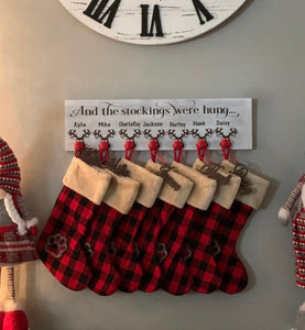 Reindeer Stocking Holder And The Stockings Were Hung - Knot In Your House