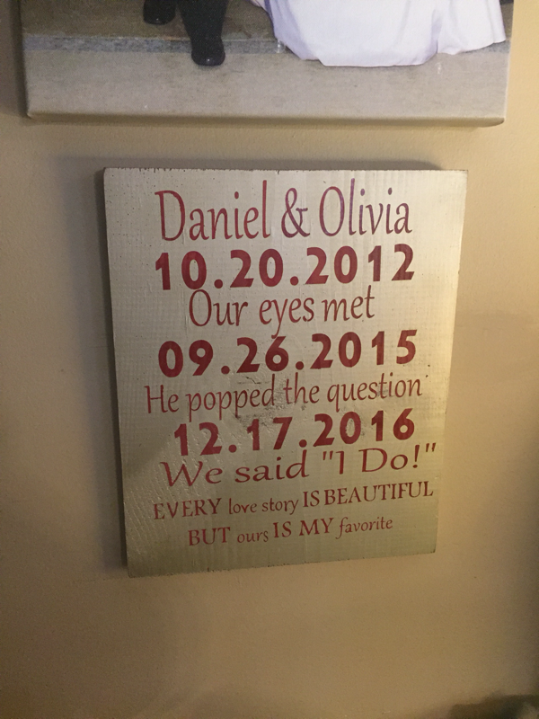 important date sign - rustic wedding sign - anniversary signs - love story sign - Knot In Your House