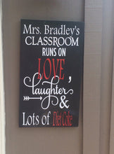 Load image into Gallery viewer, Personalized Wooden Sign for Teachers Classroom - Knot In Your House
