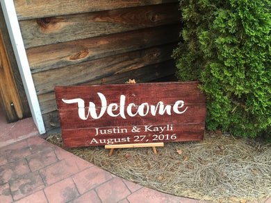 Welcome sign - Home sign - Wedding sign - Pallet style wedding sign - Pallet style welcome sign - Welcome pallet sign - Knot In Your House