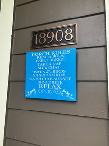 Porch rule sign - Porch sign - Lake house sign - Beach house sign - Summer porch sign - Deck signs - Deck decor - Knot In Your House