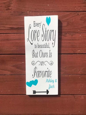 Love sign - Wedding sign - Proposal sign - Love story sign - Wood sign - Rustic wood sign - Maarriage sign - Knot In Your House