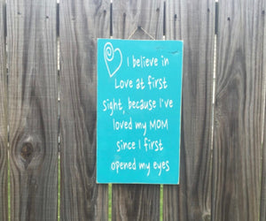 Love sign - Wedding sign - Home decor - Wood sign - Rustic sign - Love at first sight sign - Knot In Your House